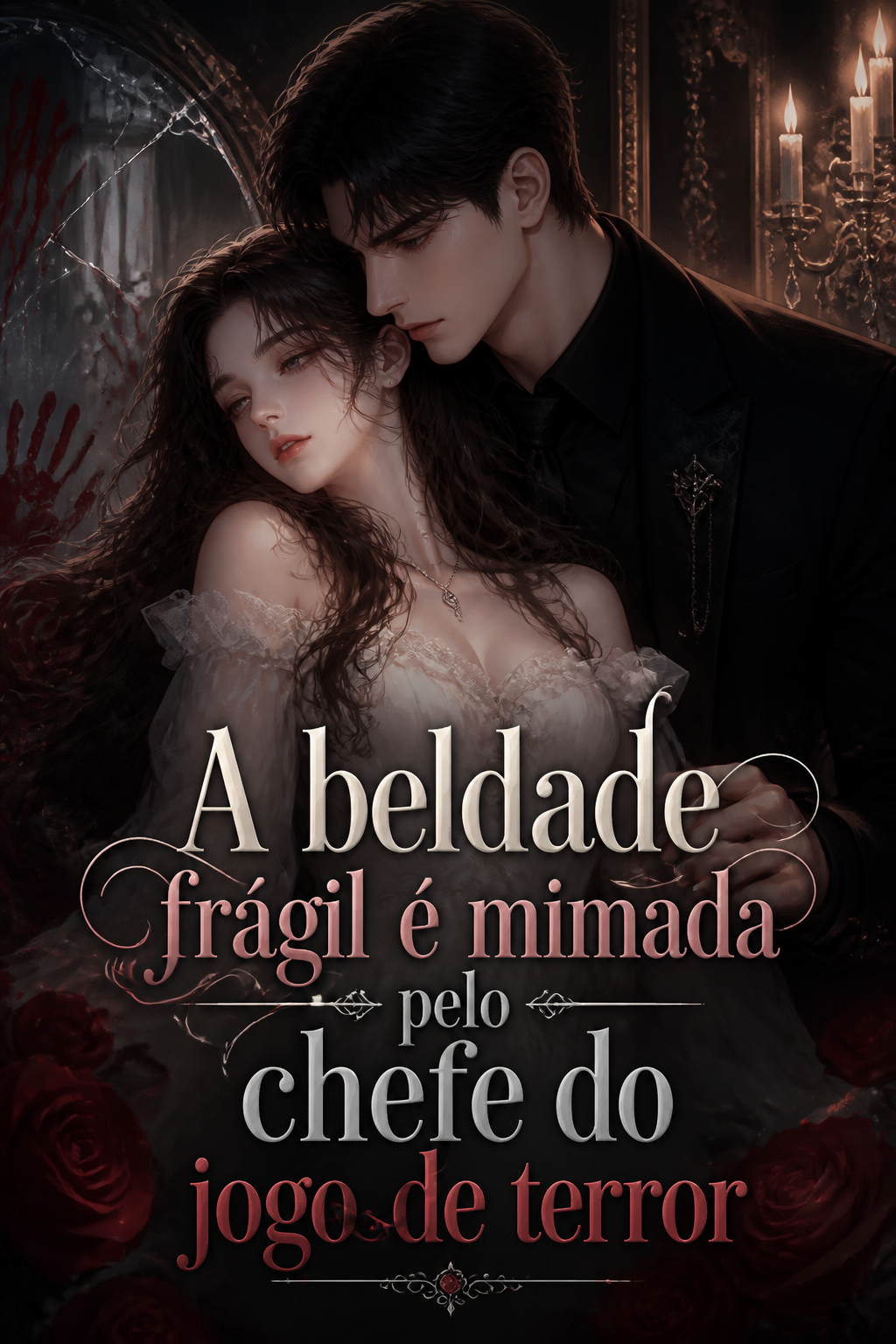 A beldade frágil é mimada pelo chefe do jogo de terror